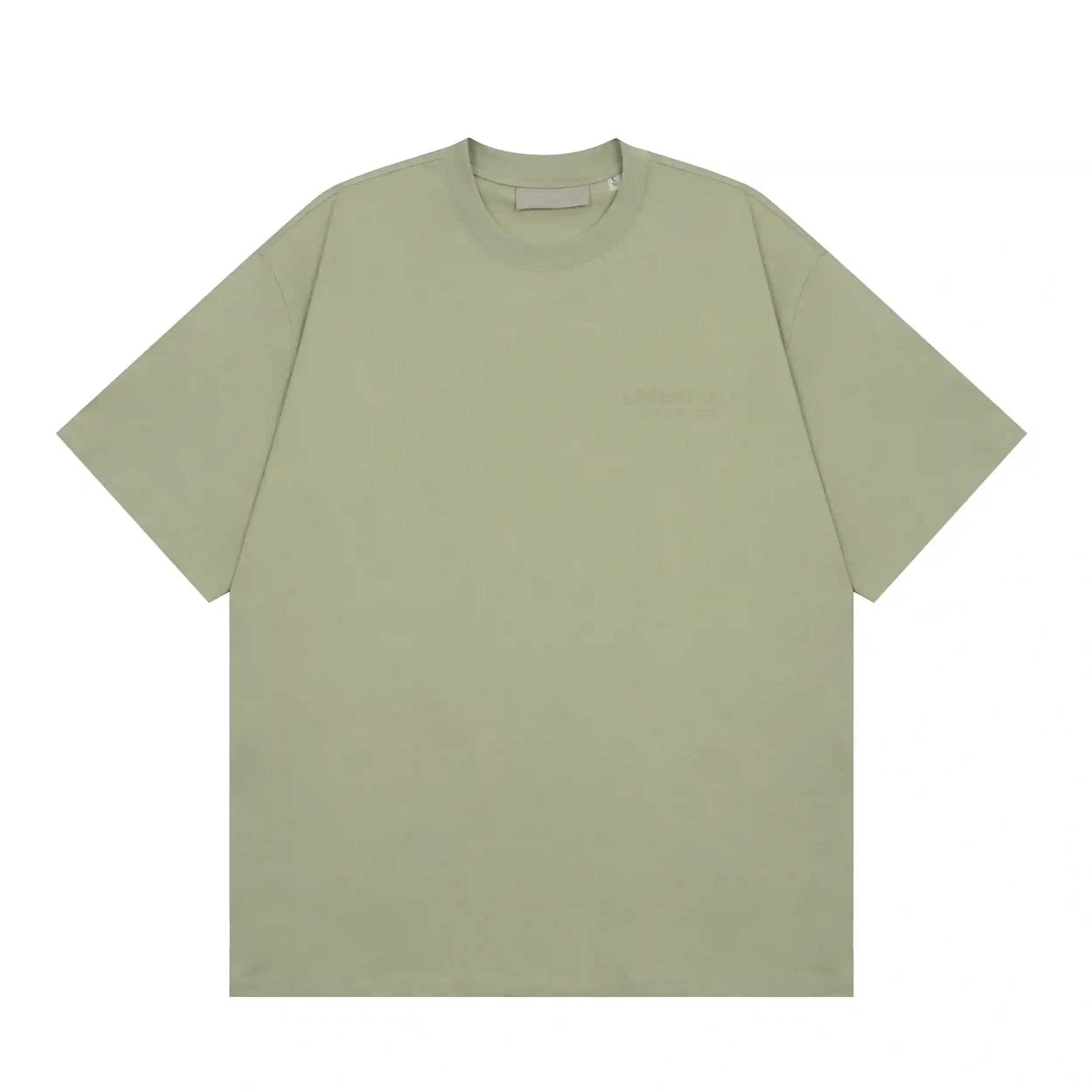 Premium cotton detail on essentials sea foam t-shirt by Fear of God