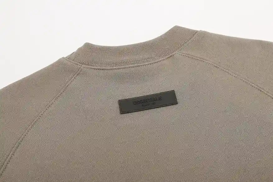 380gsm fleece fabric texture close-up sandrift Essentials sweatshirt