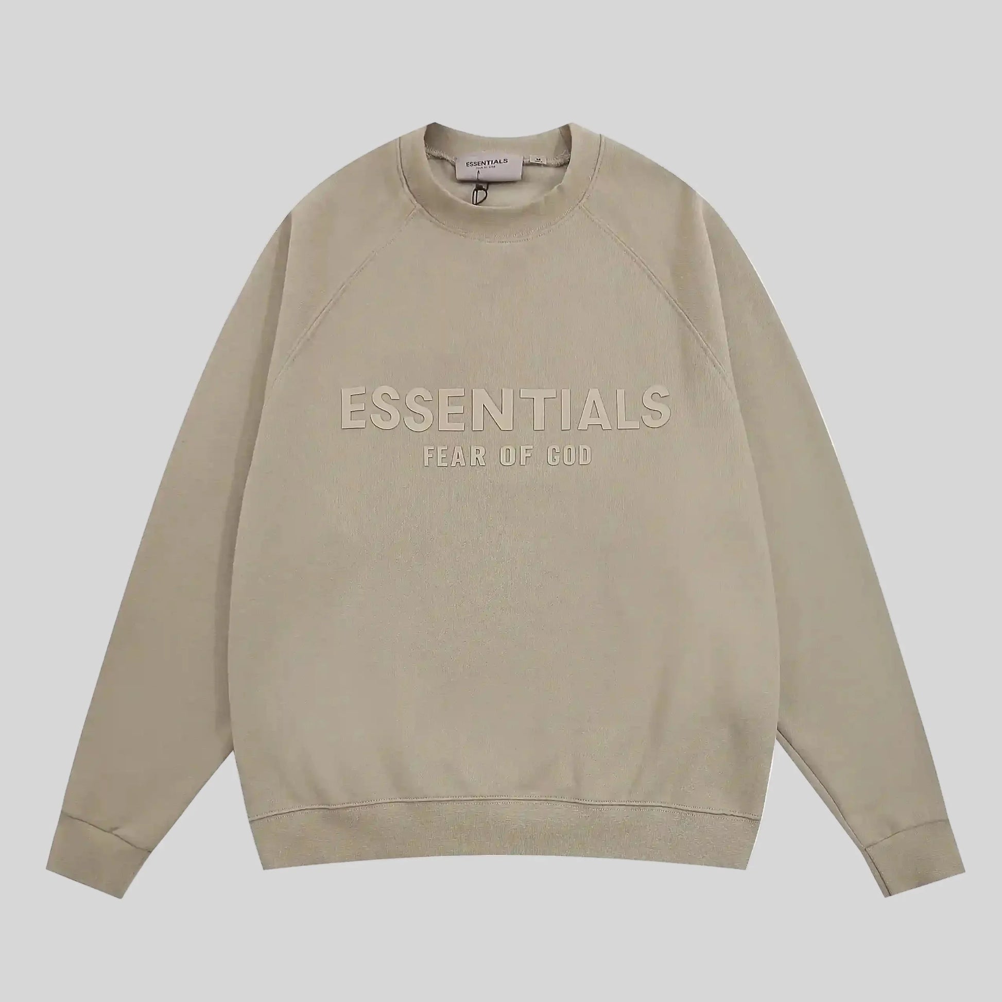 essentials sandrift sweatshirt relaxed fit streetwear