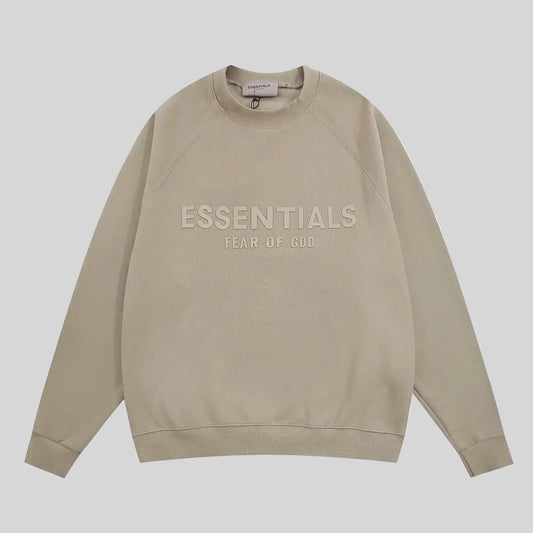 essentials sandrift sweatshirt relaxed fit streetwear