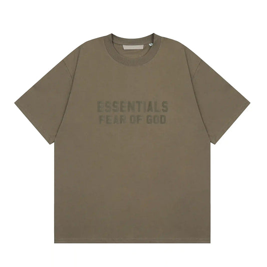 Classic crew neckline on essentials wood t-shirt by Fear of God