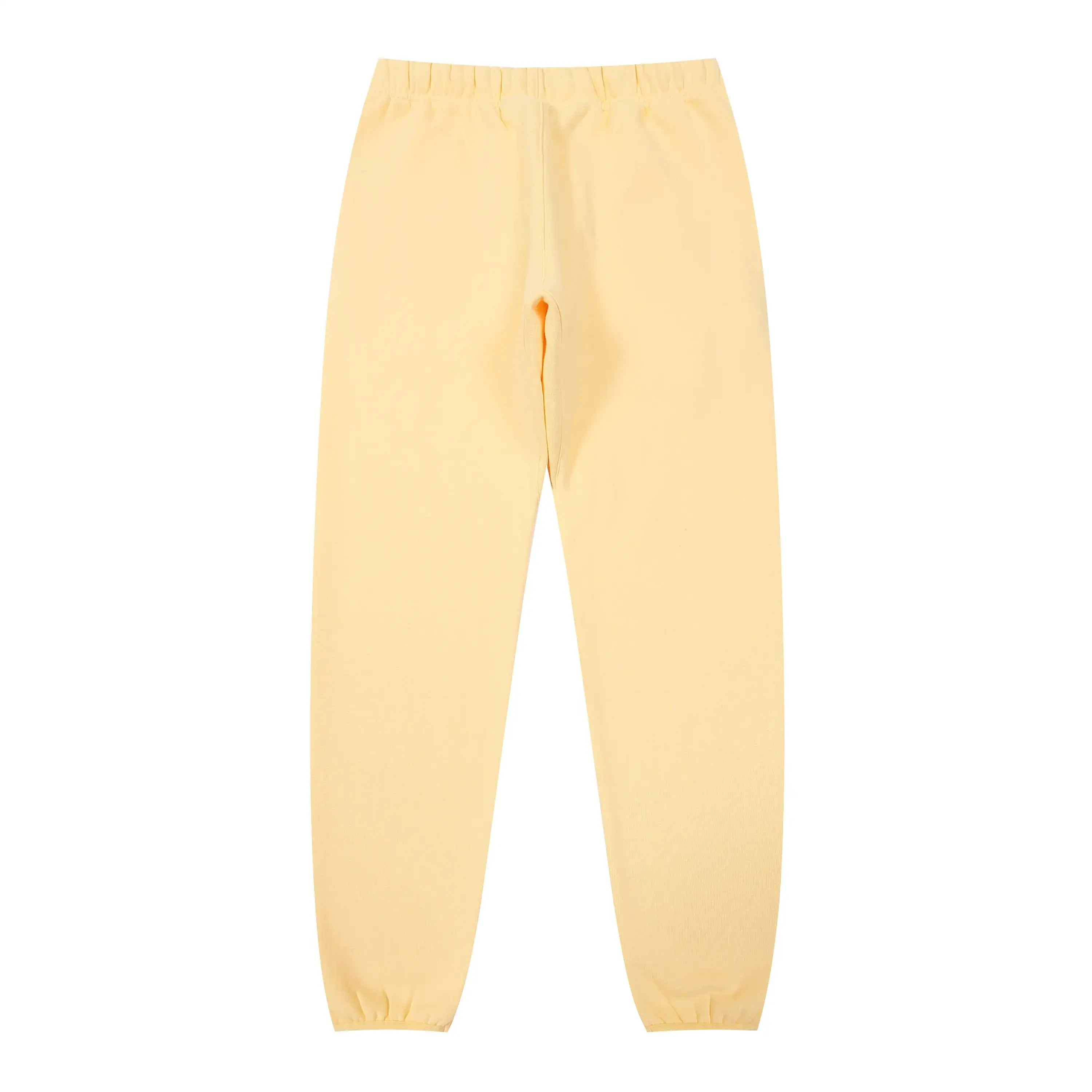 White Font ESSENTIALS FOG Clothing Garden Light Yellow Tracksuit 6