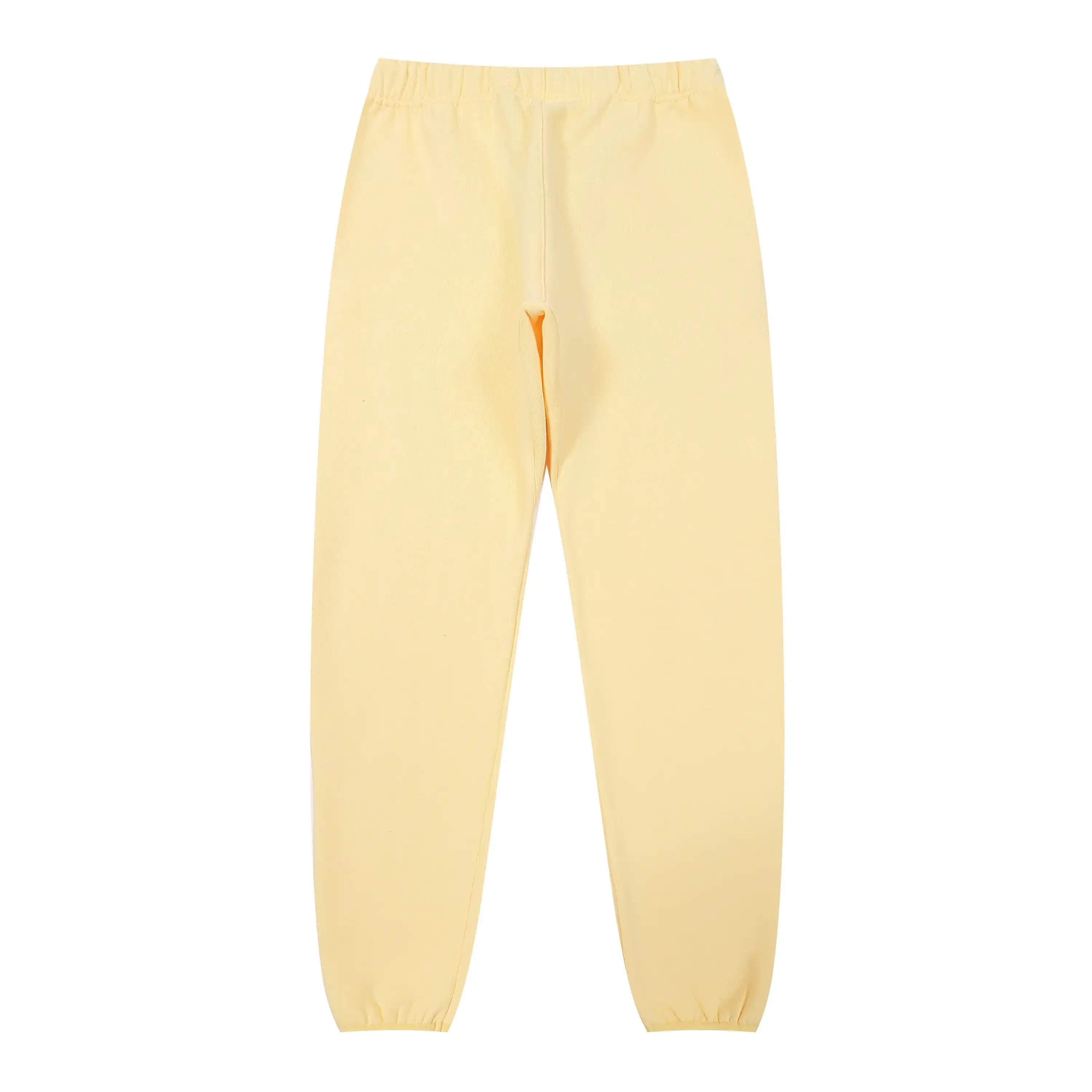 White Font ESSENTIALS FOG Clothing Garden Yellow Tracksuit 6