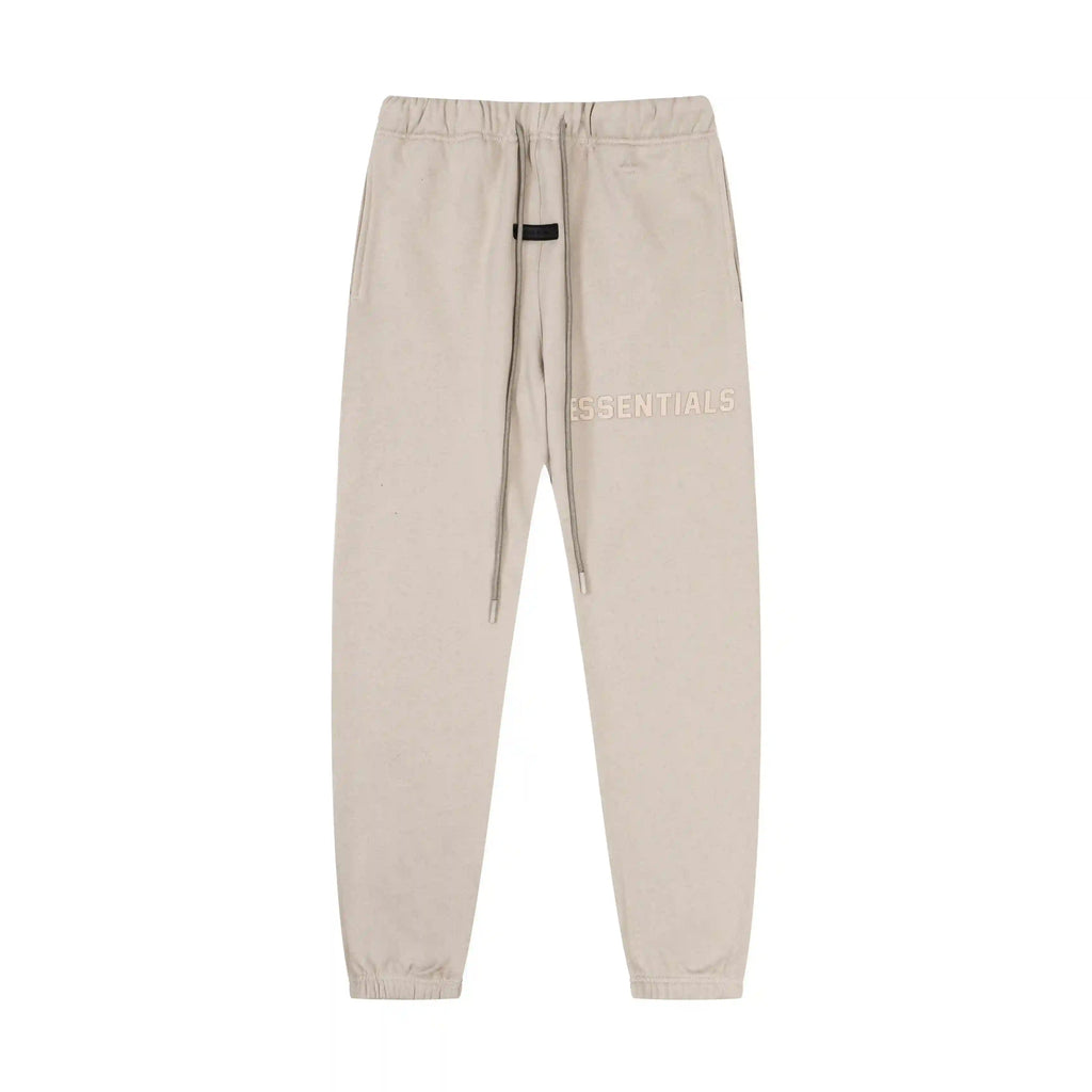 White Font ESSENTIALS FOG Clothing Oatmeal Tracksuit 5