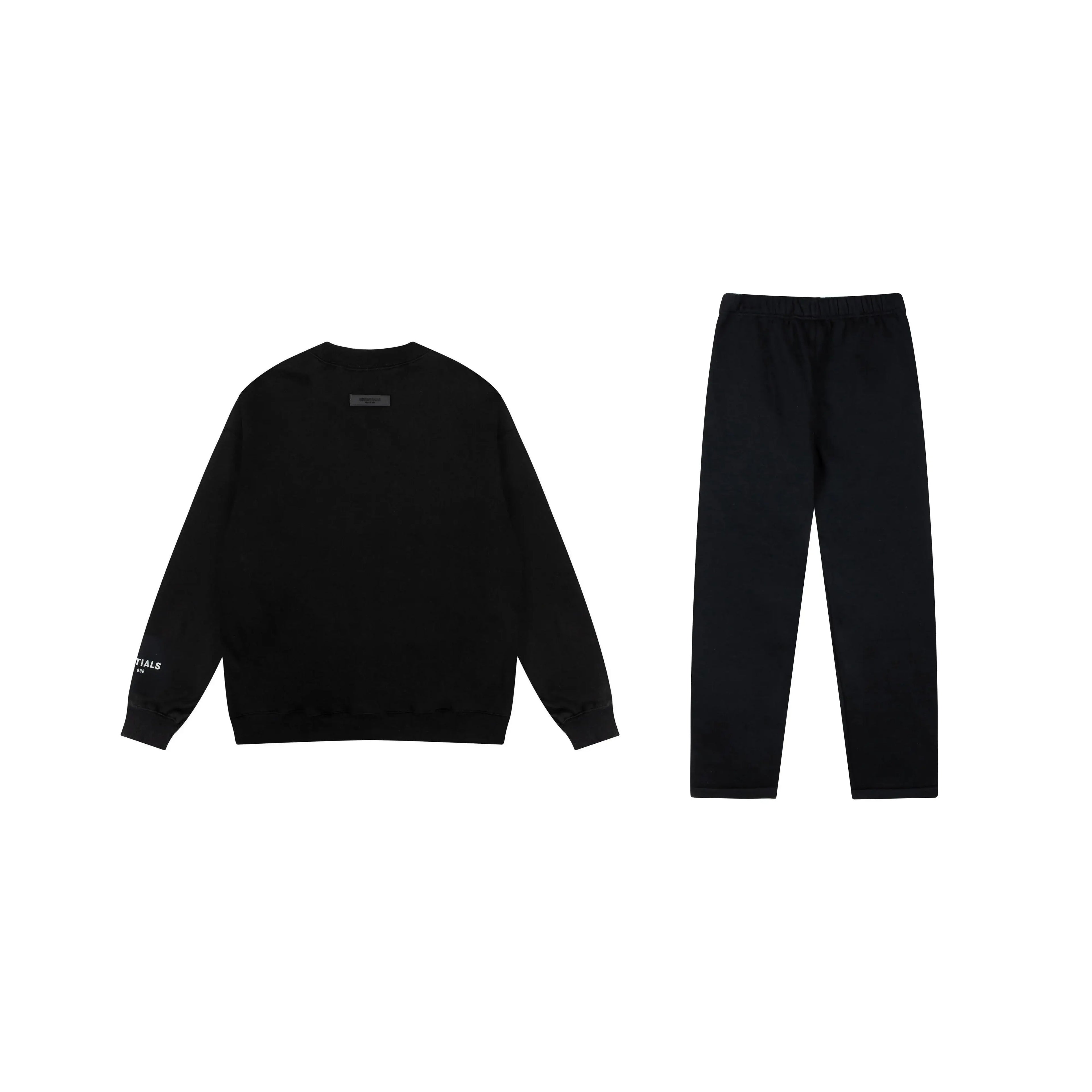 White Font Sweatshirt FOG ESSENTIALS Clothing Black Long Sleeve Tracksuit 2