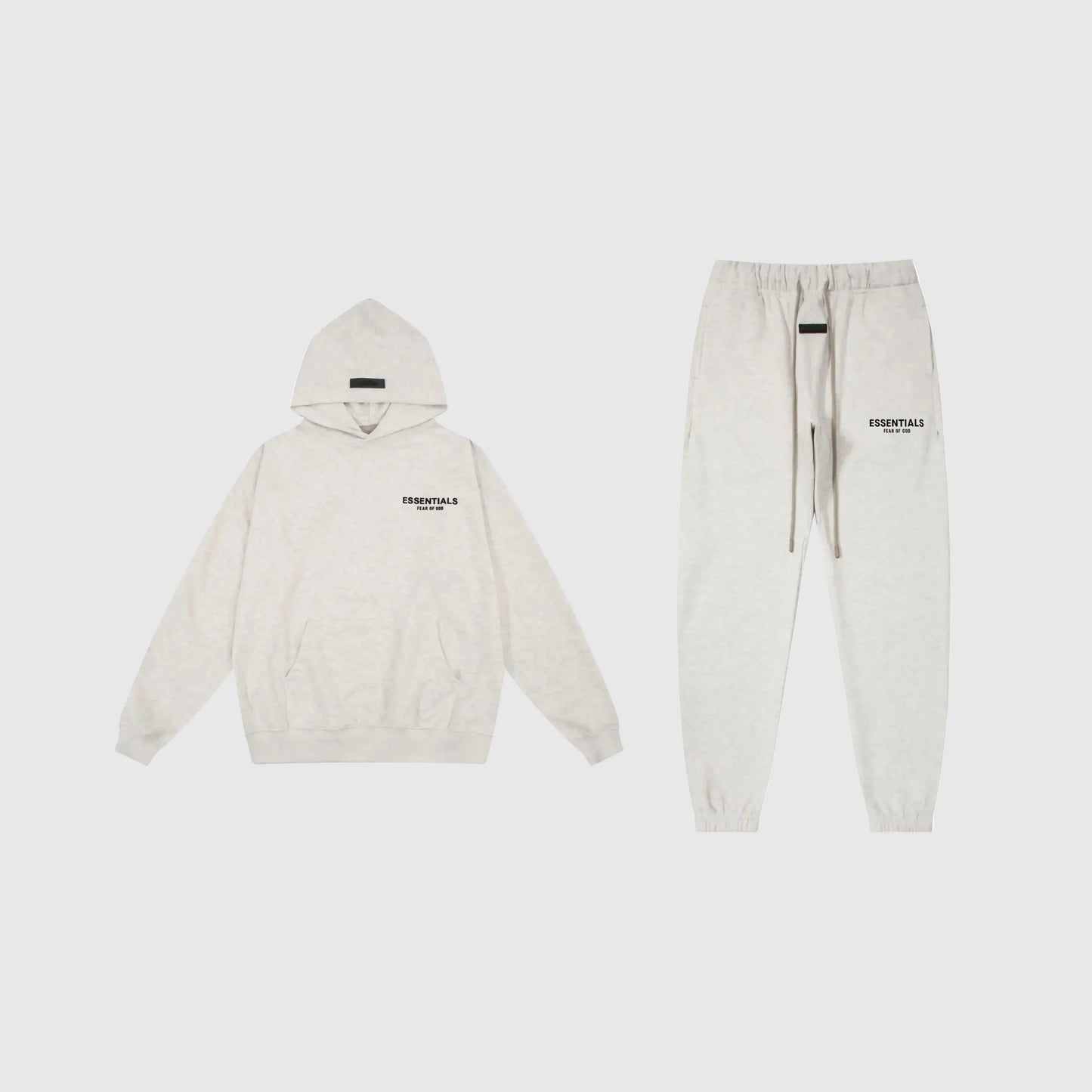 Essentials Eggshell Hoodie Set front view – Fear of God matching set