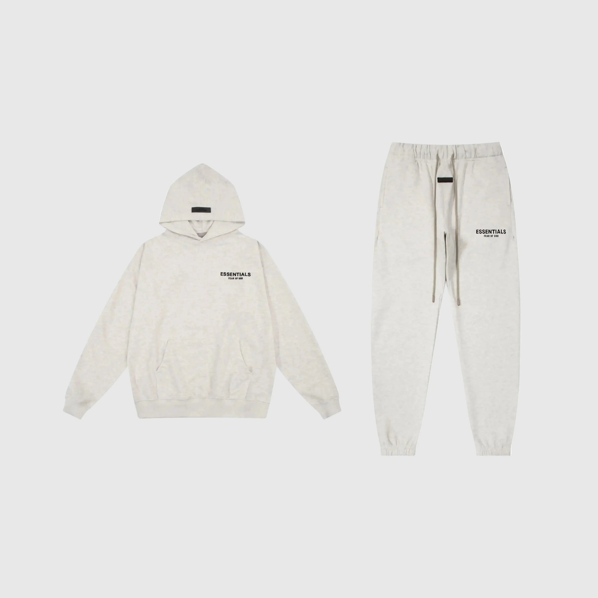 Essentials Eggshell Hoodie Set front view – Fear of God matching set