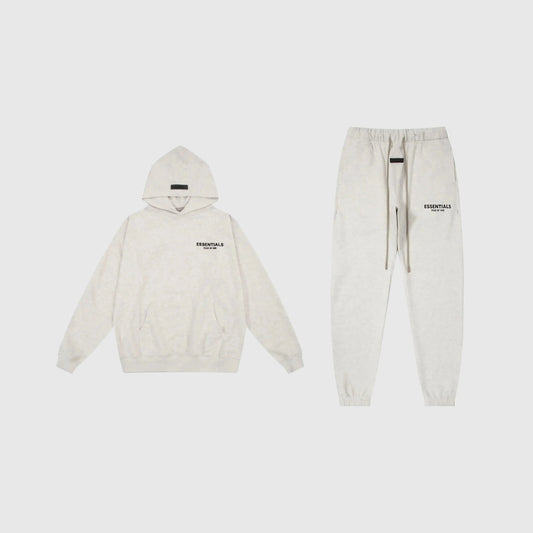 Essentials Eggshell Hoodie Set front view – Fear of God matching set
