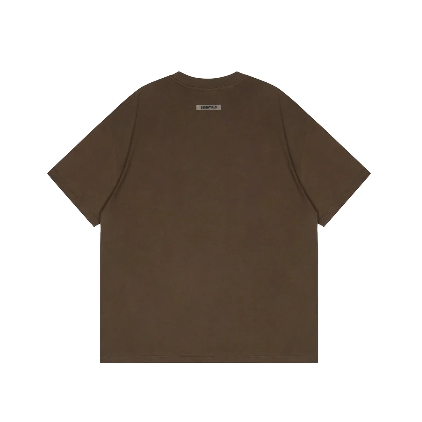 Everyday casual styling with essentials brown t-shirt by Fear of God