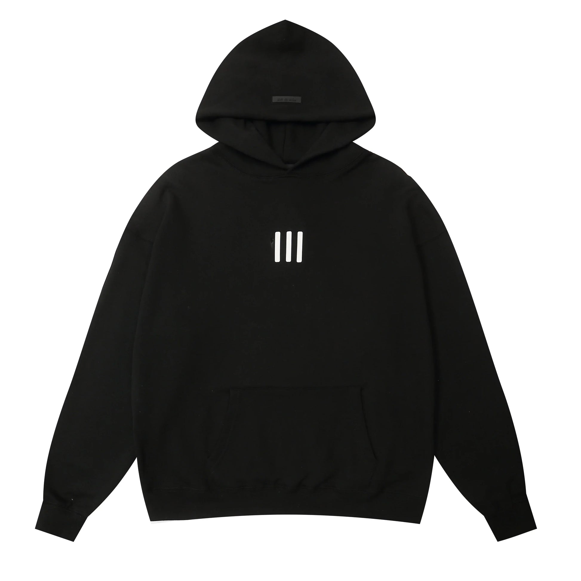 Essentials black comfort fleece joggers with elastic waistband comfort by Fear Of God