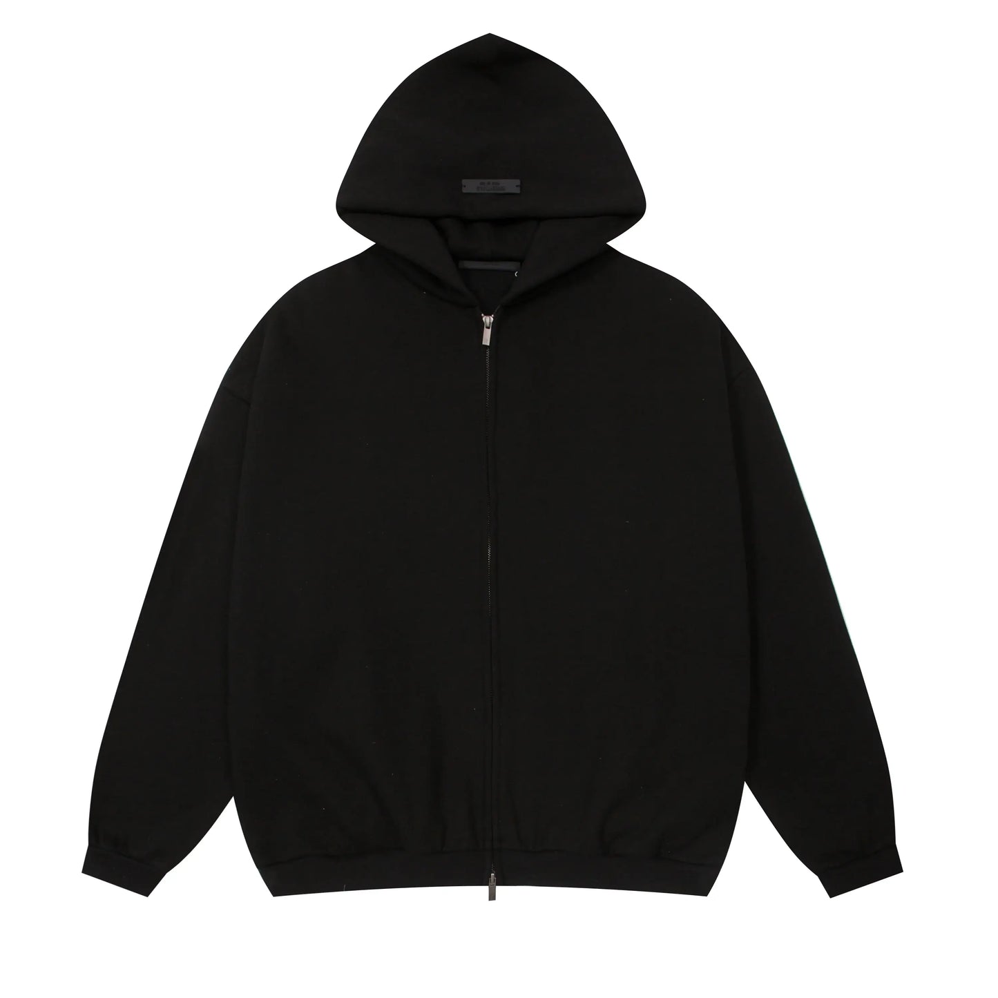 Essentials black cozy fleece joggers with elastic waistband comfort by Fear Of God
