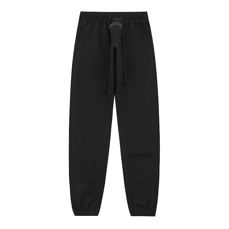 Essentials black fleece everyday tracksuit set with relaxed fit by Fear Of God
