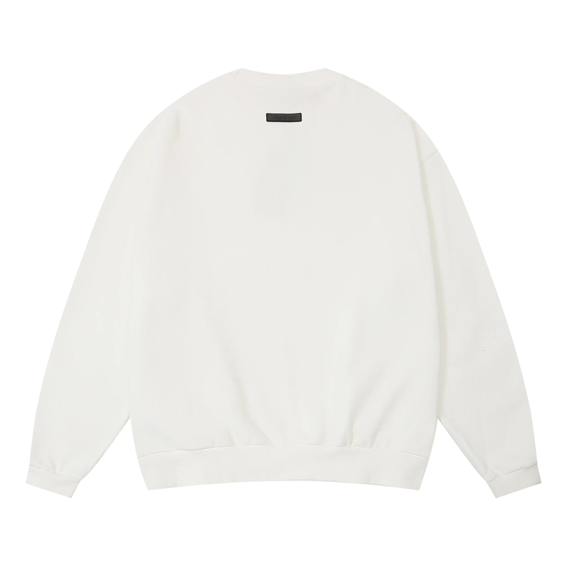 Design details of Essentials eggshell relaxed fleece tracksuit by Fear Of God