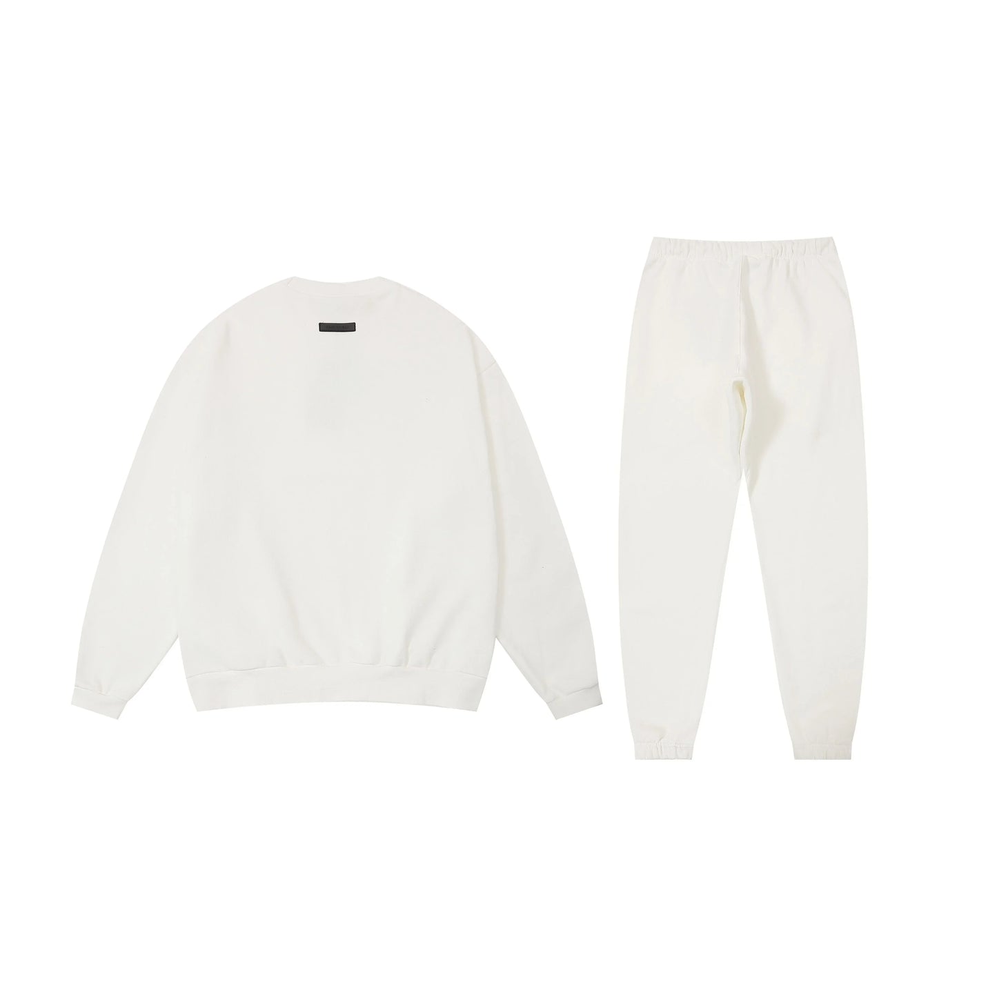 Essentials eggshell relaxed fleece hoodie with soft interior detail by Fear Of God