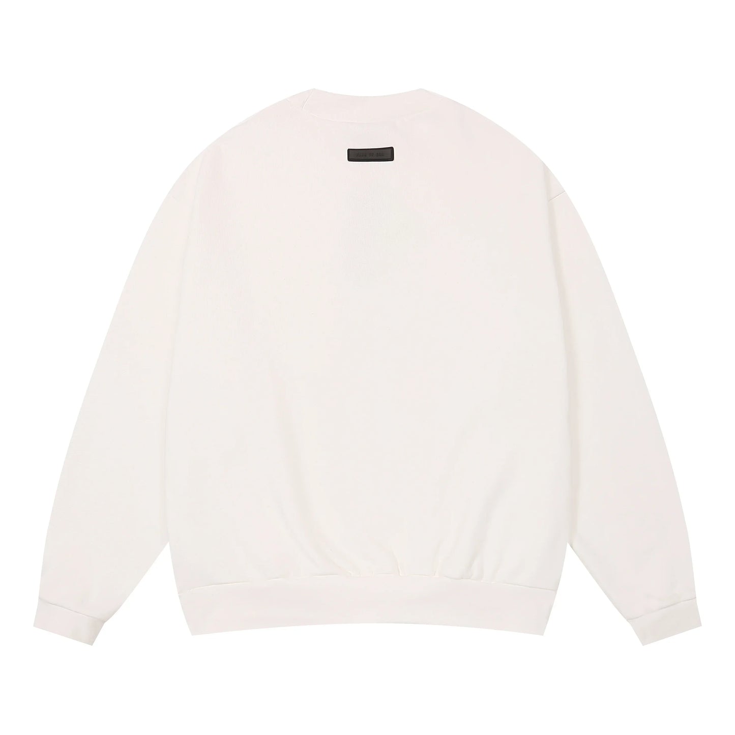 Design details of Essentials eggshell fleece tracksuit by Fear Of God