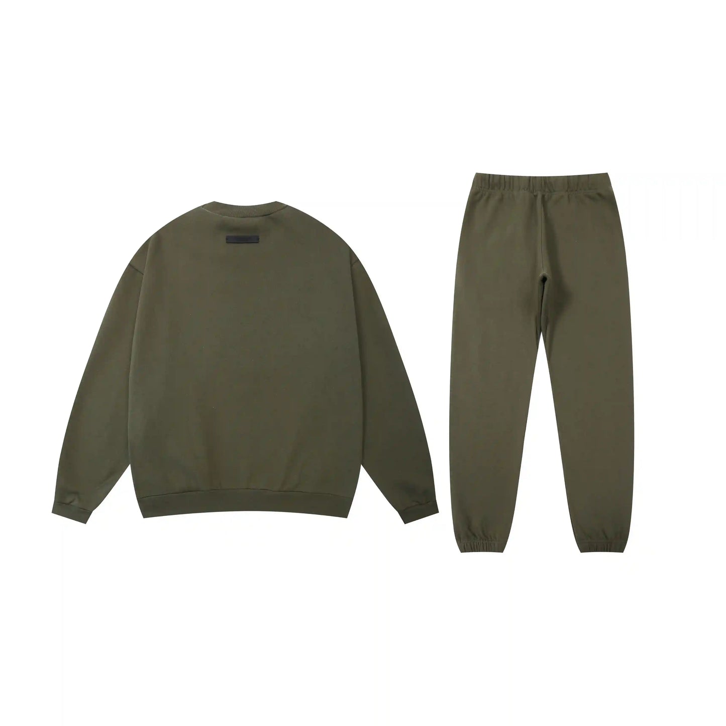 Essentials hemlock comfort fleece hoodie with soft interior detail by Fear Of God