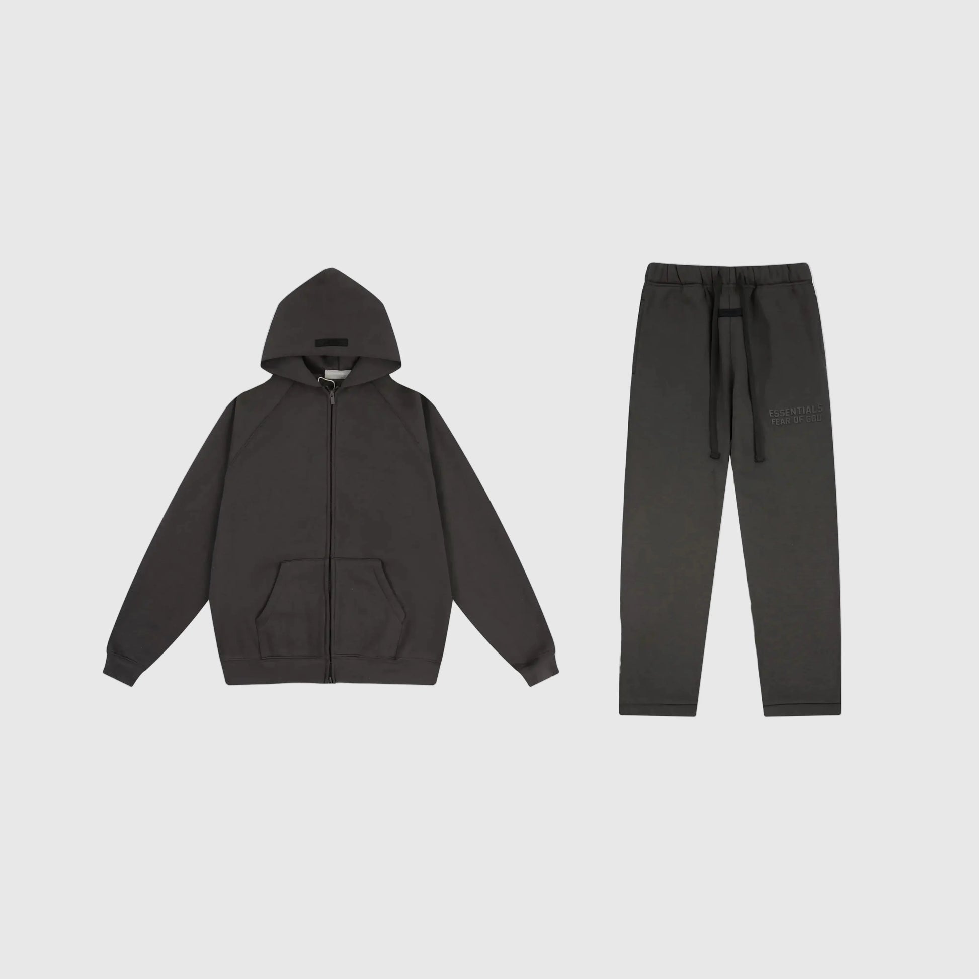 Essentials ink fleece tracksuit set with relaxed fit by Fear Of God