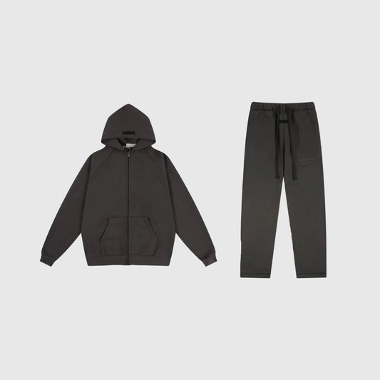 Essentials ink fleece tracksuit set with relaxed fit by Fear Of God
