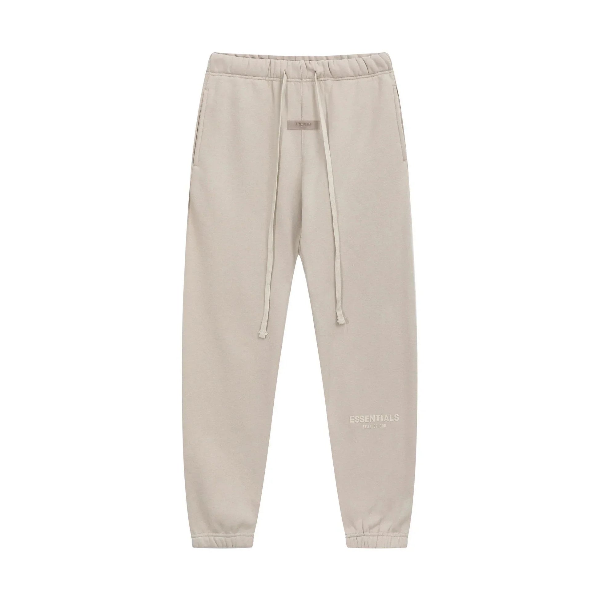 Styled Essentials light heather oatmeal fleece tracksuit for casual wear by Fear Of God