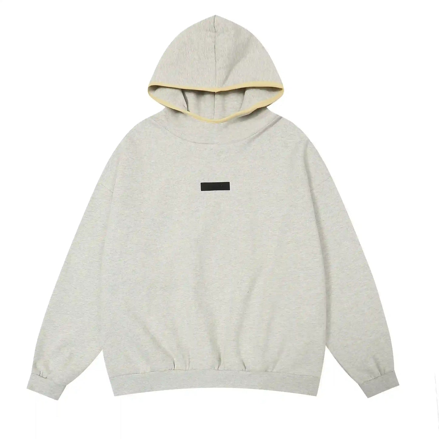 Essentials oatmeal fleece joggers with elastic waistband comfort by Fear Of God
