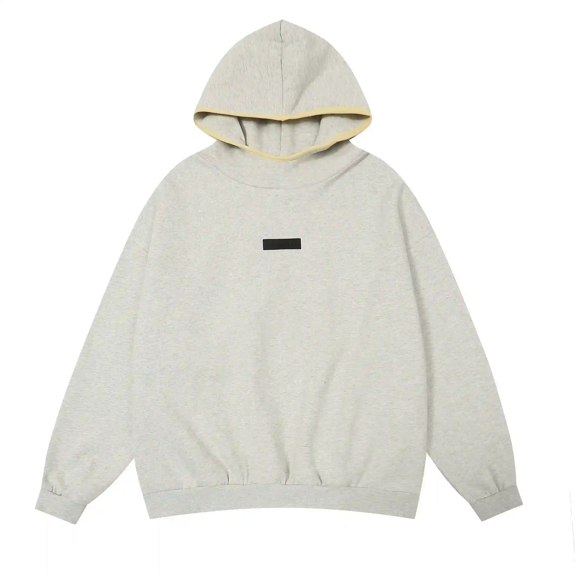 Essentials oatmeal fleece joggers with elastic waistband comfort by Fear Of God