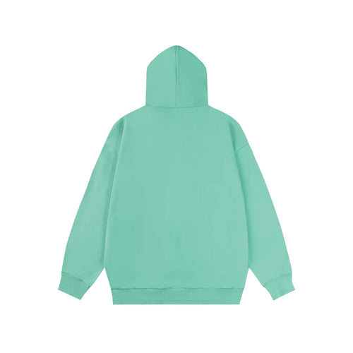 essentials aqua green hoodie fleece pullover