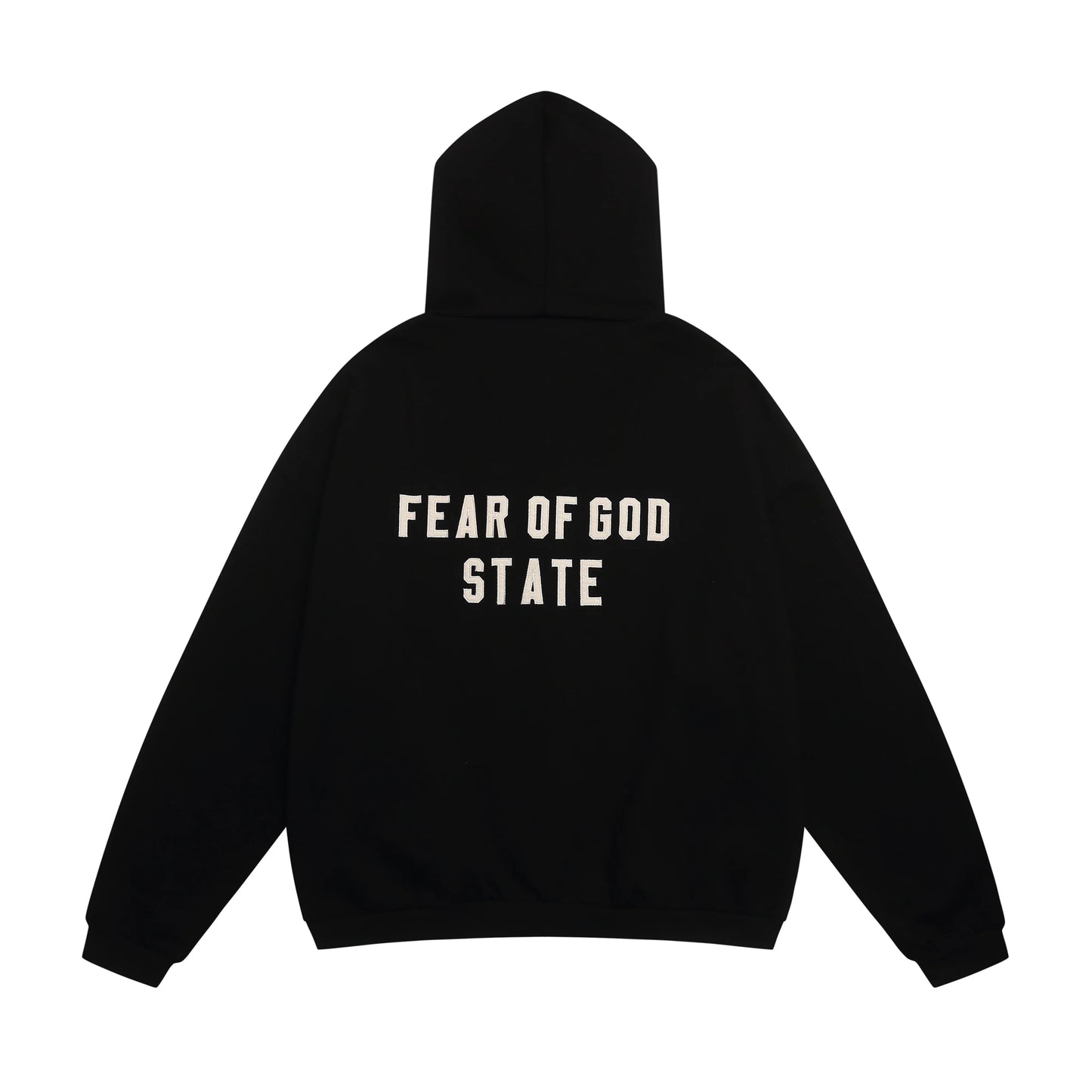 essentials black zip hoodie fleece casual pullover