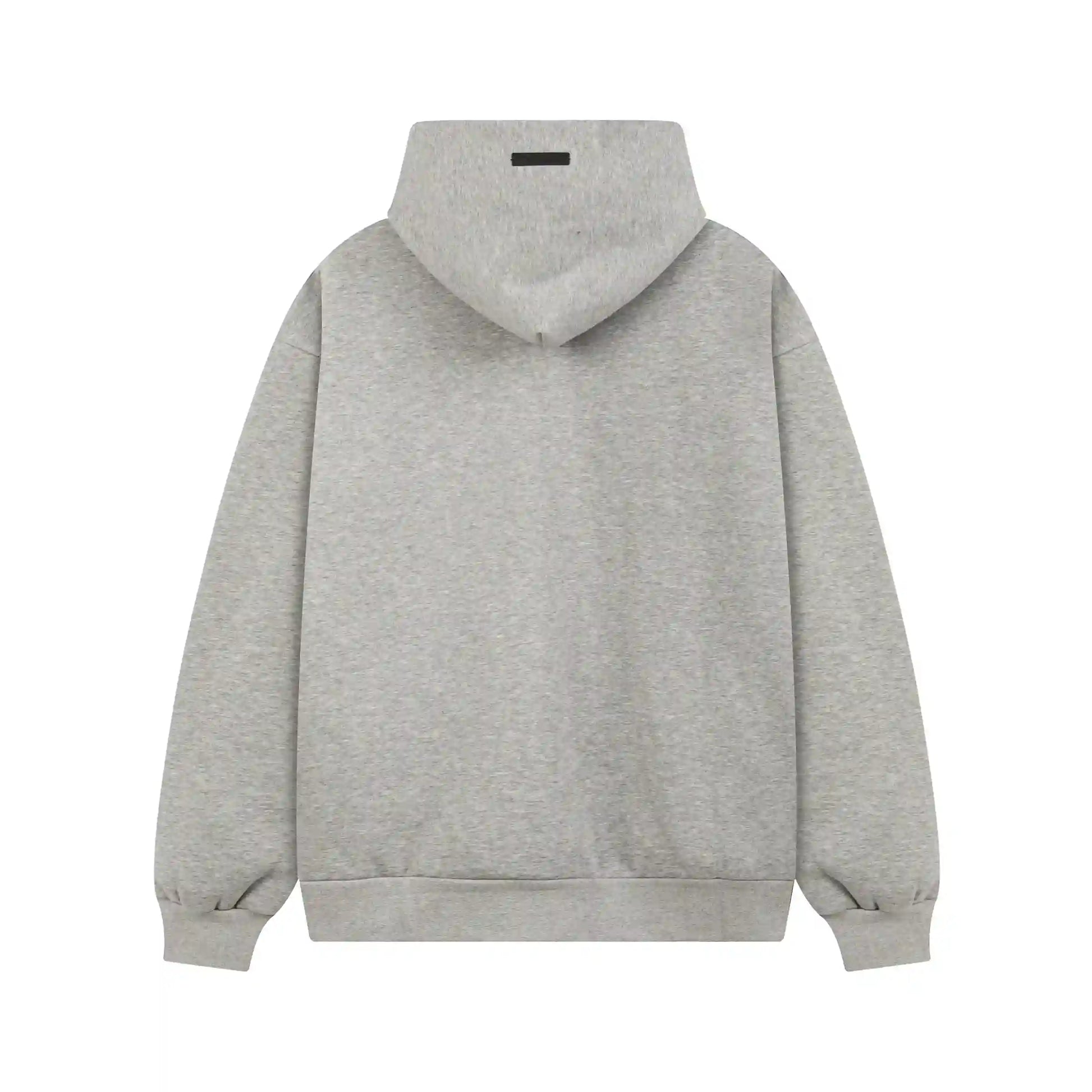 essentials heather oatmeal hoodie soft fleece pullover