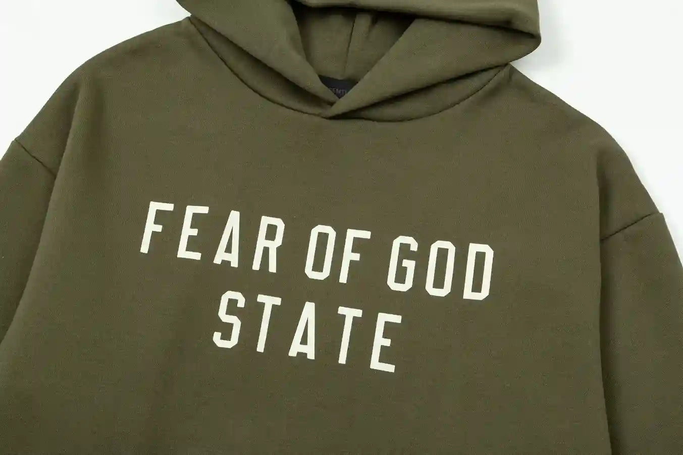 essentials hemlock hoodie ribbed cuffs and hem detail