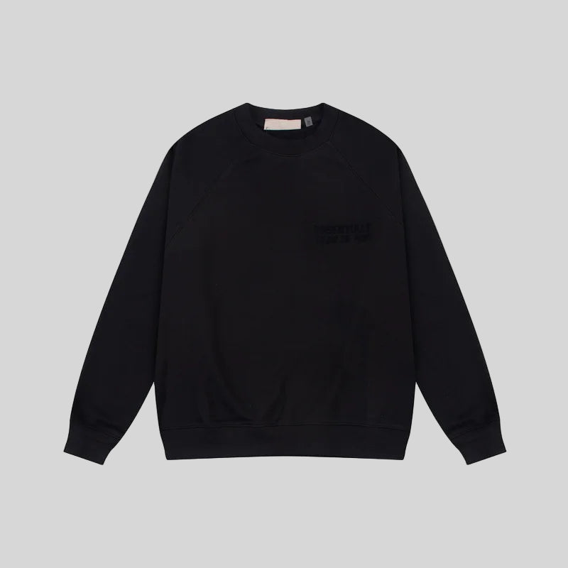 full sleeves Essentials Clothing Black Sweatshirt front 
