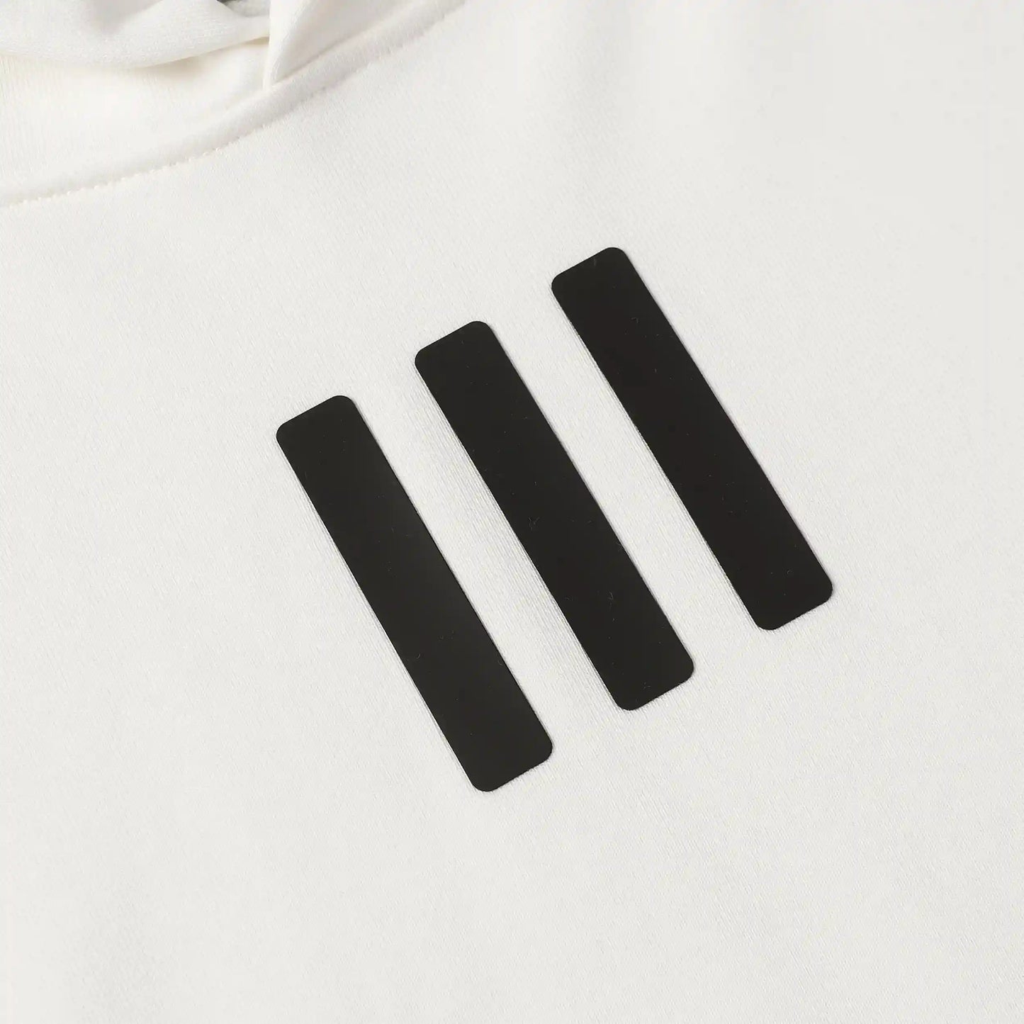 essentials eggshell hoodie ribbed cuffs and hem detail