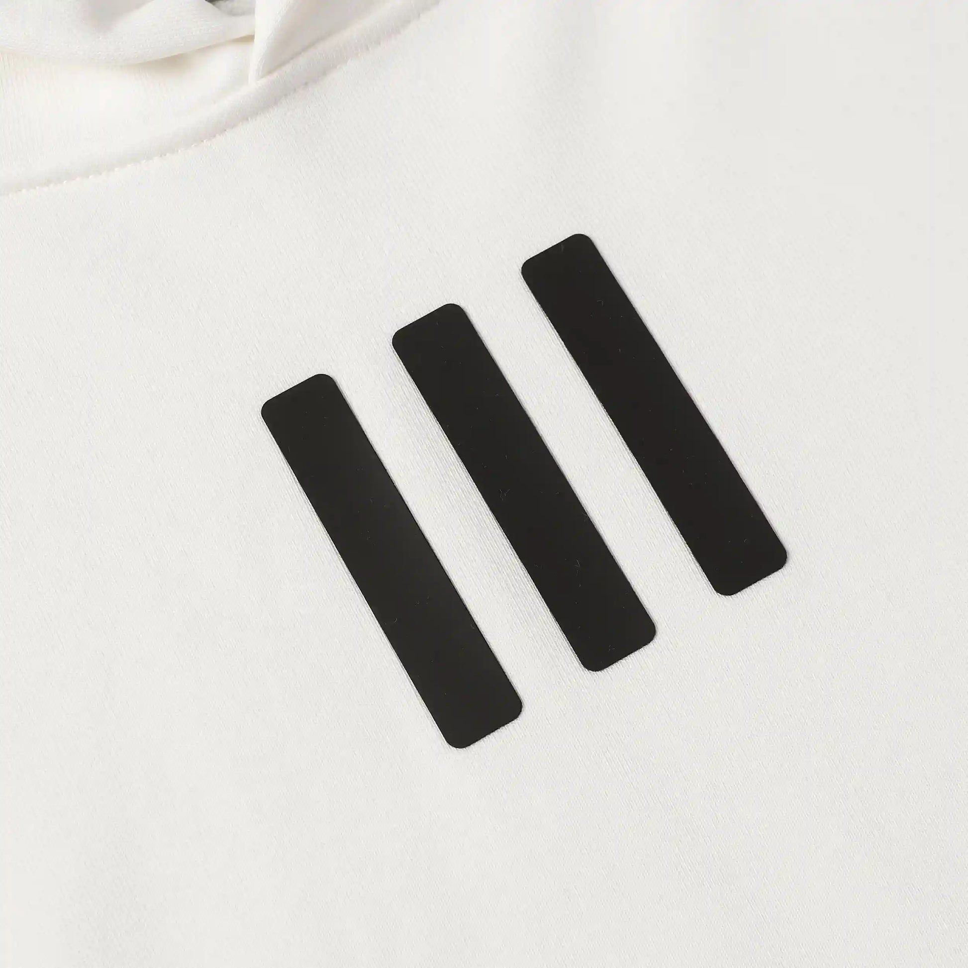 essentials eggshell hoodie ribbed cuffs and hem detail