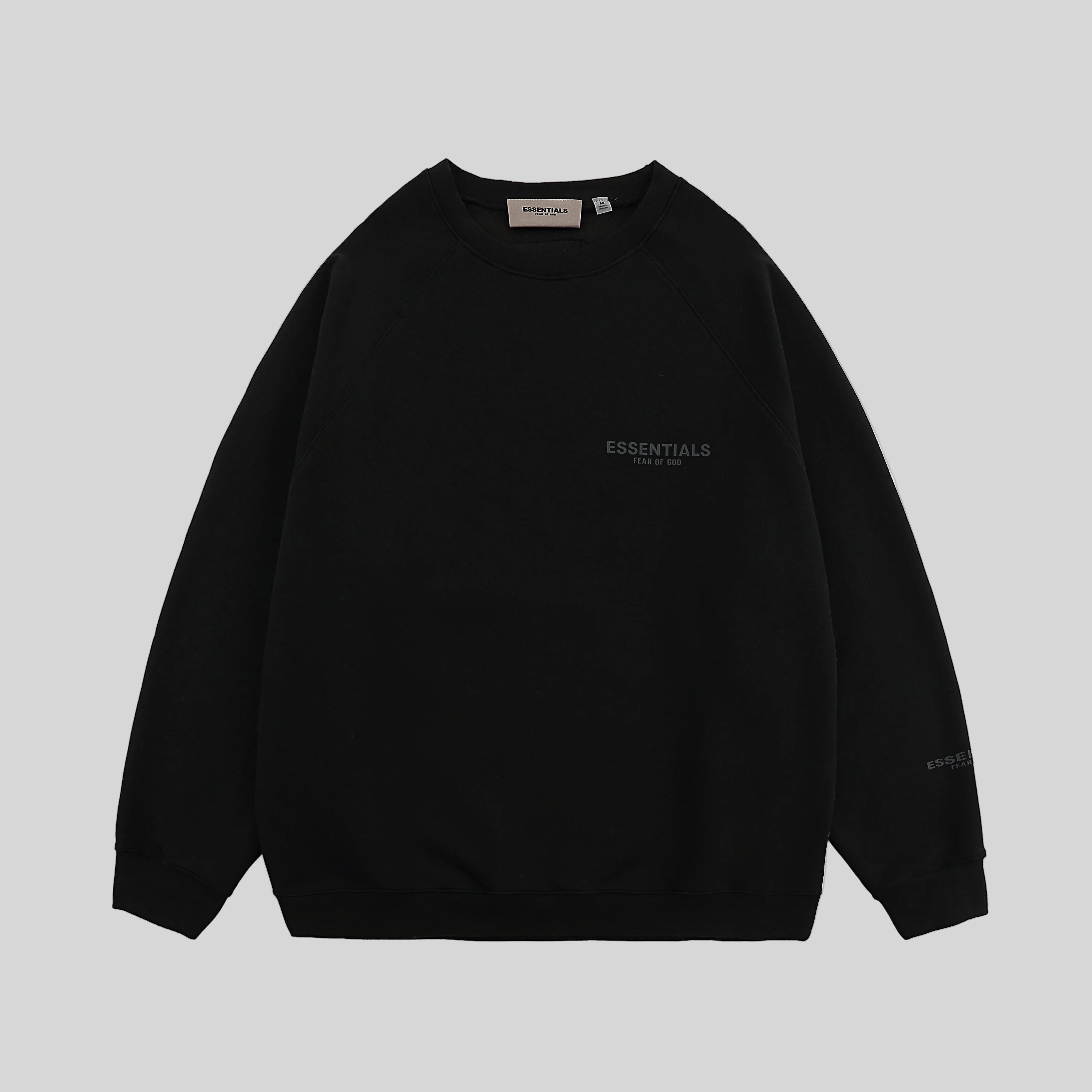 long sleeves Essentials Clothing Black Sweatshirt 