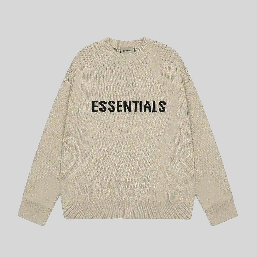 long sleeves Essentials Clothing Heathered Grey Sweatshirt