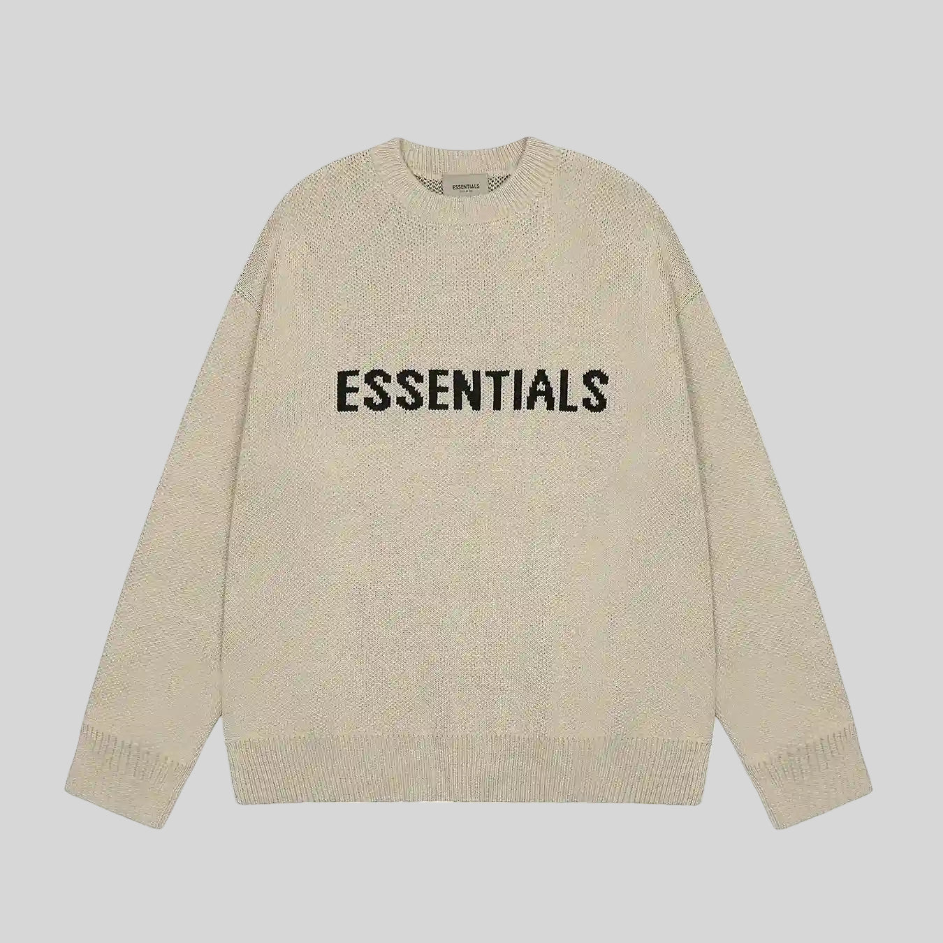 long sleeves Essentials Clothing Heathered Grey Sweatshirt