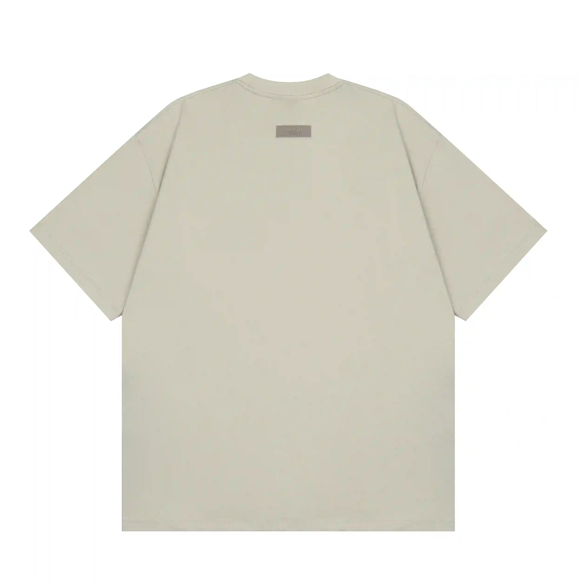 Classic crew neckline on Essentials wheat t-shirt by Fear of God