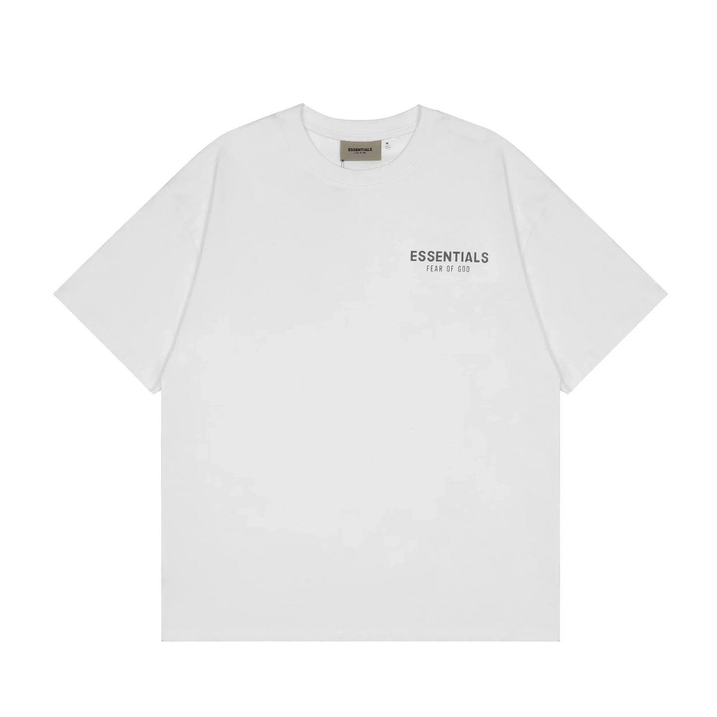Premium cotton detail on Essentials white t-shirt by Fear of God